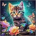 Mys Aurora Wooden Puzzles, Kitten in Dream Wooden Jigsaw Puzzles 500 Piece, Unique Luxurious Shaped Wood Puzzle for Adults and Kids, Best Gift for Birthday 11.2 x 11.2 Inch