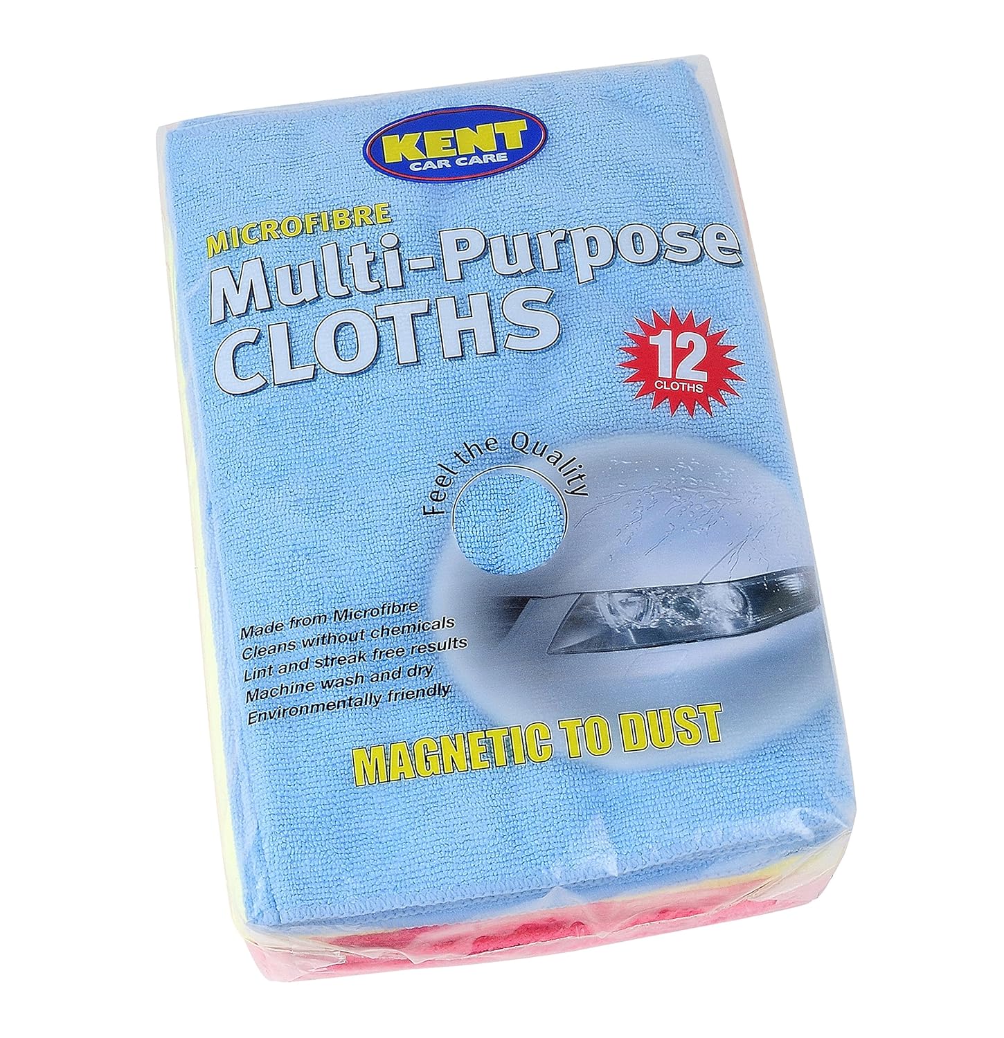 Kent Car Care Microfibre MultiPurpose Cloths 12 Pack Amazon.co.uk