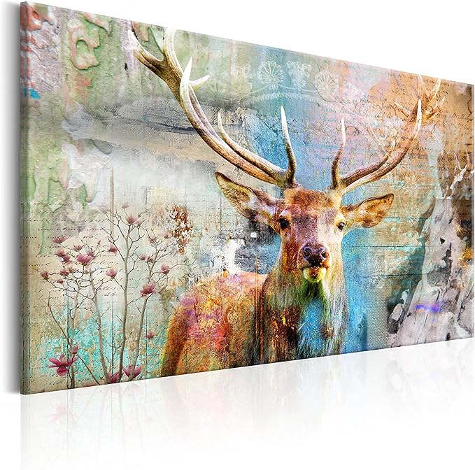 Murando Leinwandbild 'Blumen Päonie' – HandArt Mit 3D-Effekt, 90x60 Cm, Moderne Wanddekoration