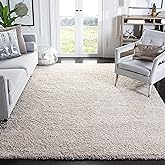 SAFAVIEH Area Rug 8x10 - California Shag Collection - Large - Beige, Non-Shedding & Easy to Clean, Ultra Plush Thick Pile, Id