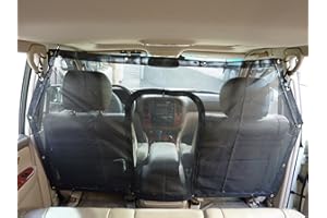 Formosa Covers Large Car Seat Mesh Net Pet Barrier with Zipper Door 58" L x 37" H