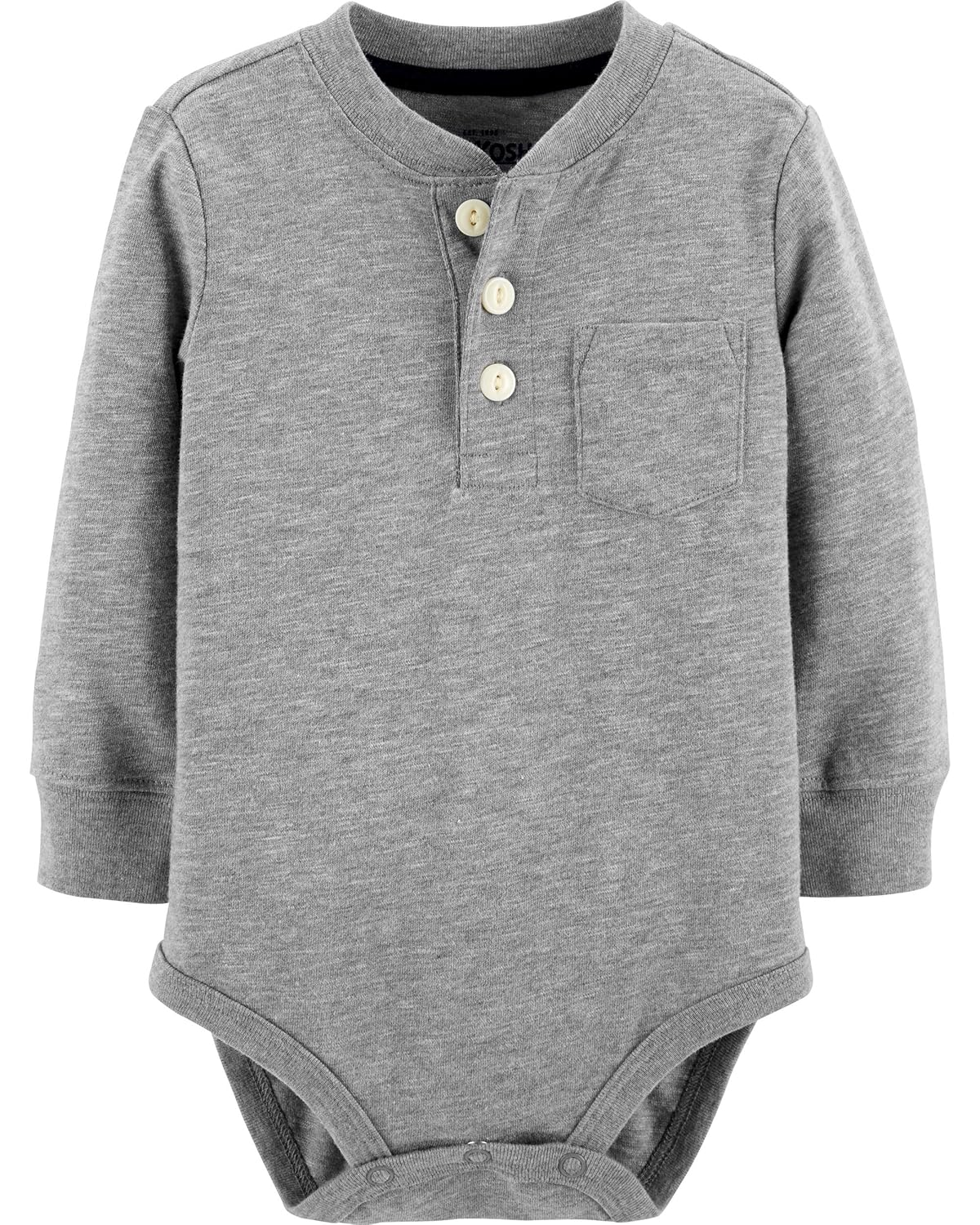 henley baby bodysuit