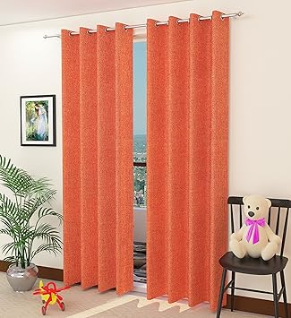 Buy Curtains Fro Windows 5 Feet 4 Pc Jute Curtains By Innovative