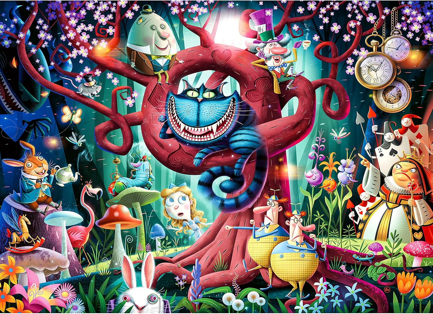 Ravensburger Most Everyone is Mad 1000 Piece Puzzle for Adults - Alice in Wonderland Theme, Every Piece is Unique, Softclick Technology Means Pieces Fit Together Perfectly