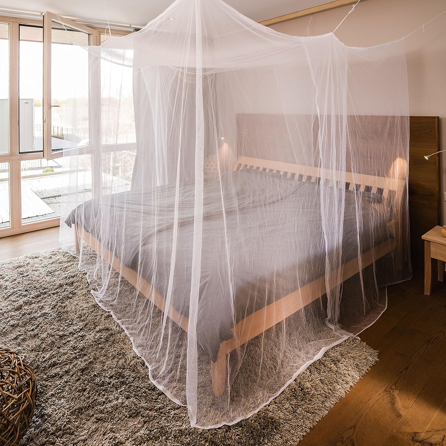 Grand Moustiquaire pour lit Double 200 x 220 x 200 cm FREILUFTRAUM