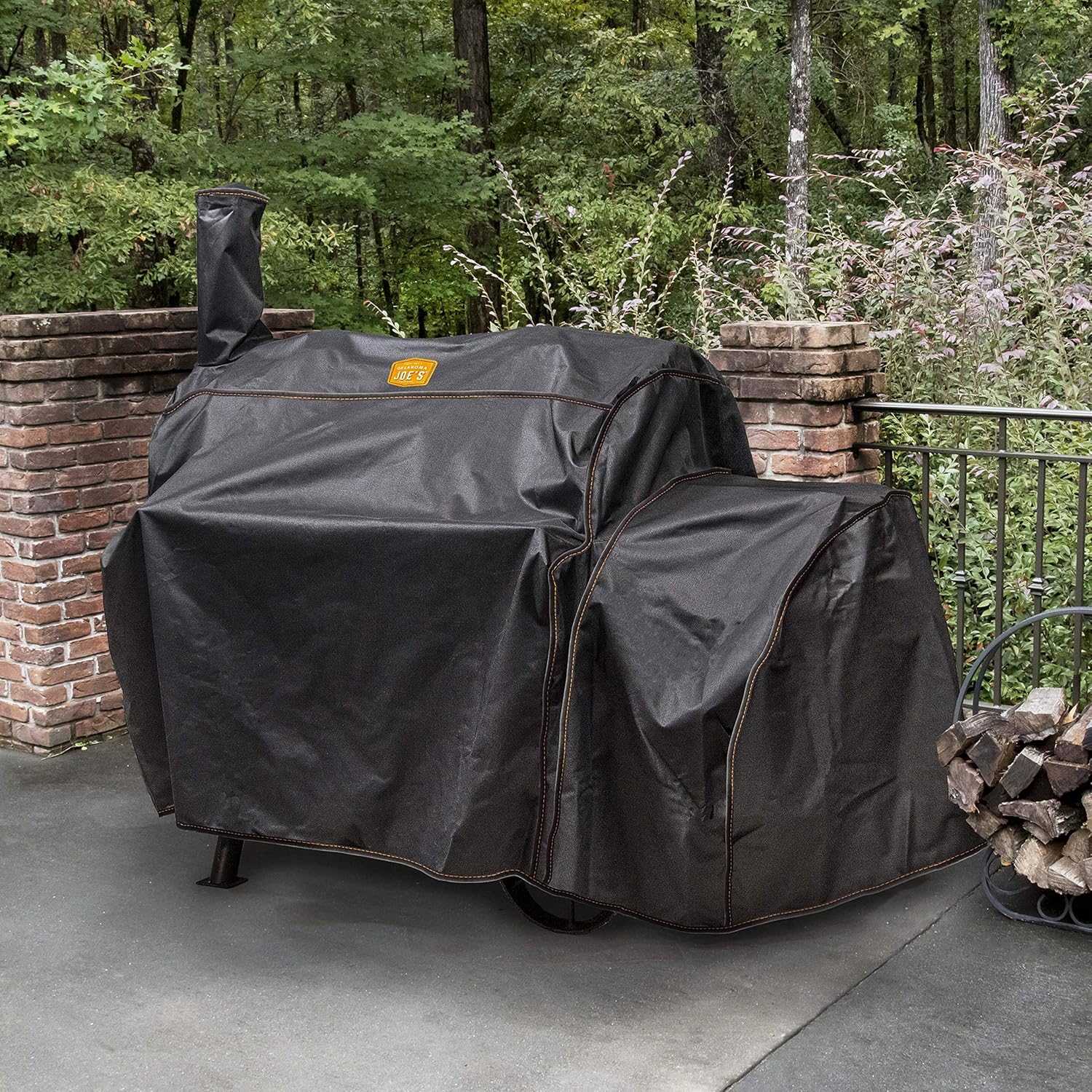 Oklahoma Joe’s Highland Offset Smoker Cover, Black : Garden & Outdoor