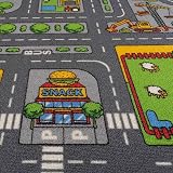 The Rug House Children’s Fun & Colourful Roads Play Mat 80cm x 120cm view 5