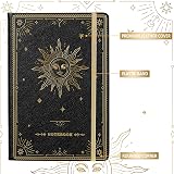 Artfan A5 Notebook 144 Pages Lined Faux Leather Cover Pocket Black view 3