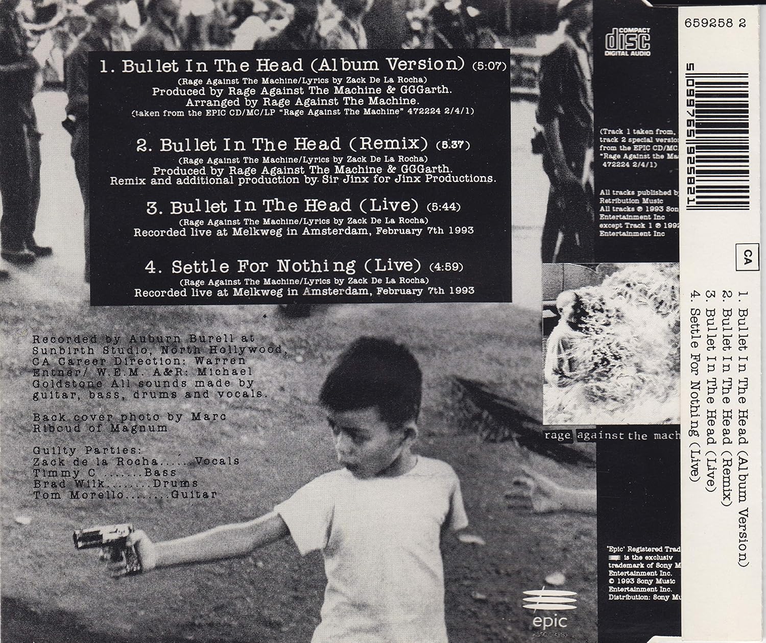 Rage Against The Machine Bullet In The Head Amazon Com Music