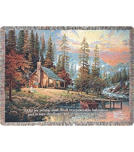 Amazon.com: Manual Thomas Kinkade 60 X 50-InchTapestry Throw, A