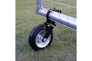 Dreamxiang 6" Heavy Duty Farm Gate Wheel, Black, 1 Pack