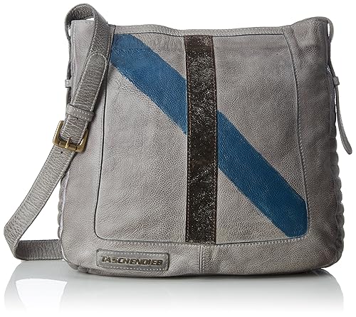 Taschendieb Damen Td0067g Umhängetasche, (Grau), 9x30x31,5 cm