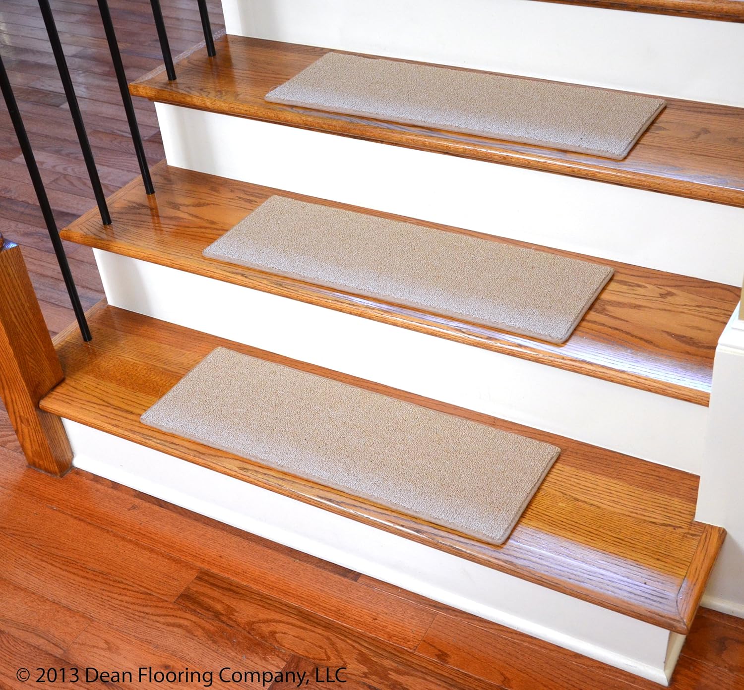 Dean Non Slip Tape Free Pet Friendly DIY Carpet Stair Treads Rugs