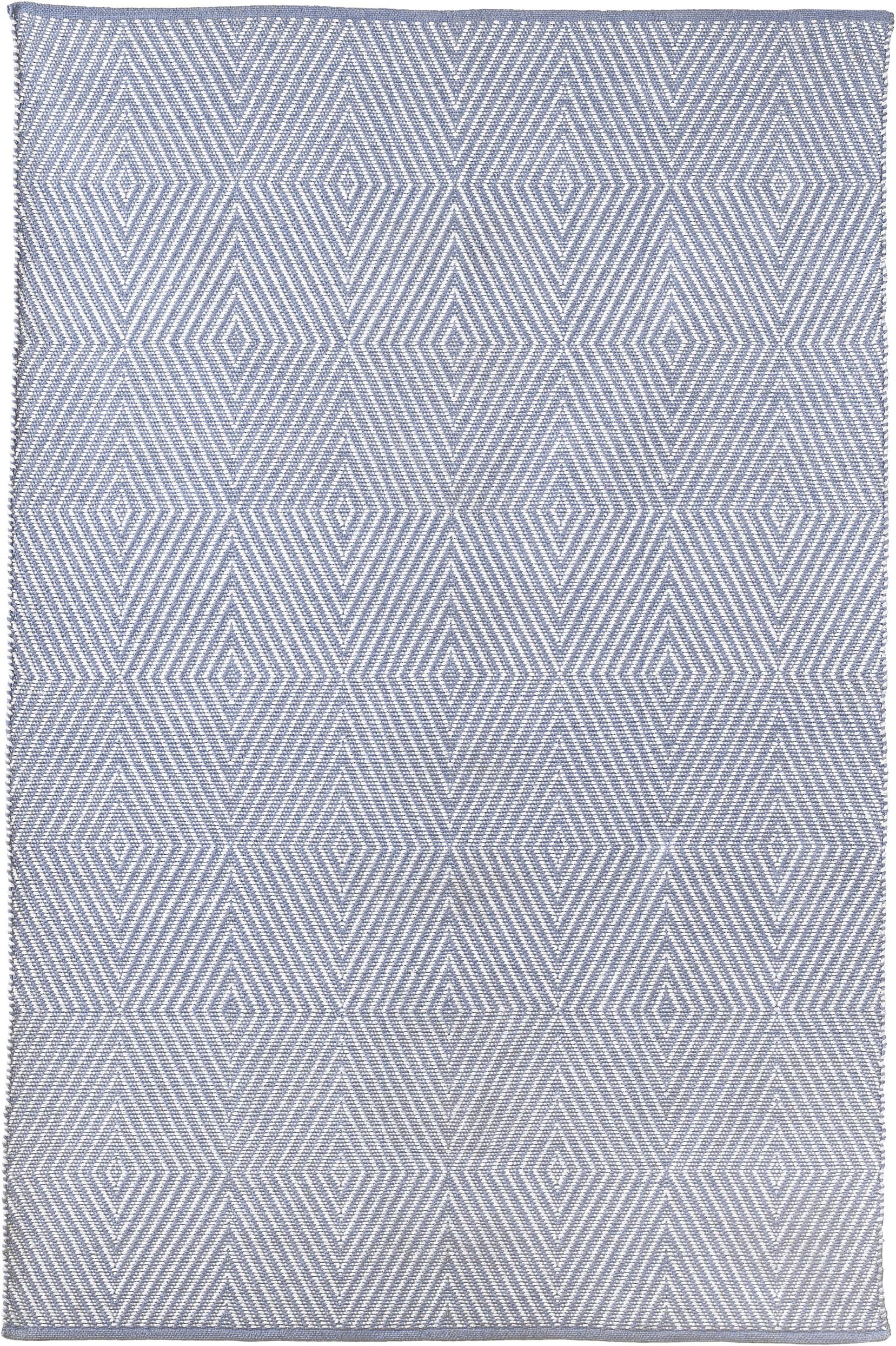 FAB HAB Reversible PET Rugs - Handwoven | Indoor or Outdoor Use | Stain Resistant, Easy to Clean Weather Resistant Floor Mats | Zen - Eventide & Bright White (60 cm x 90 cm)
