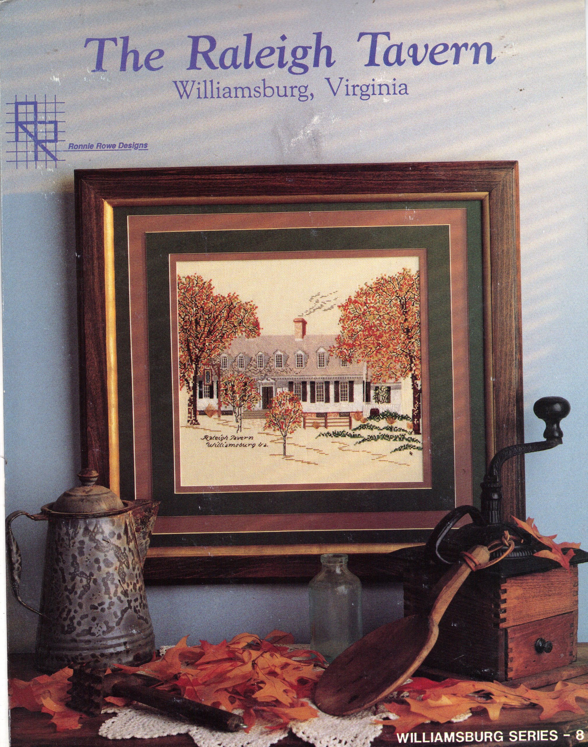The Raleigh Tavern Williamsburg Virginia Cross Stitch Williamsburg Series 8 Ronnie Rowe Designs Creative Photography Amazon Com Books