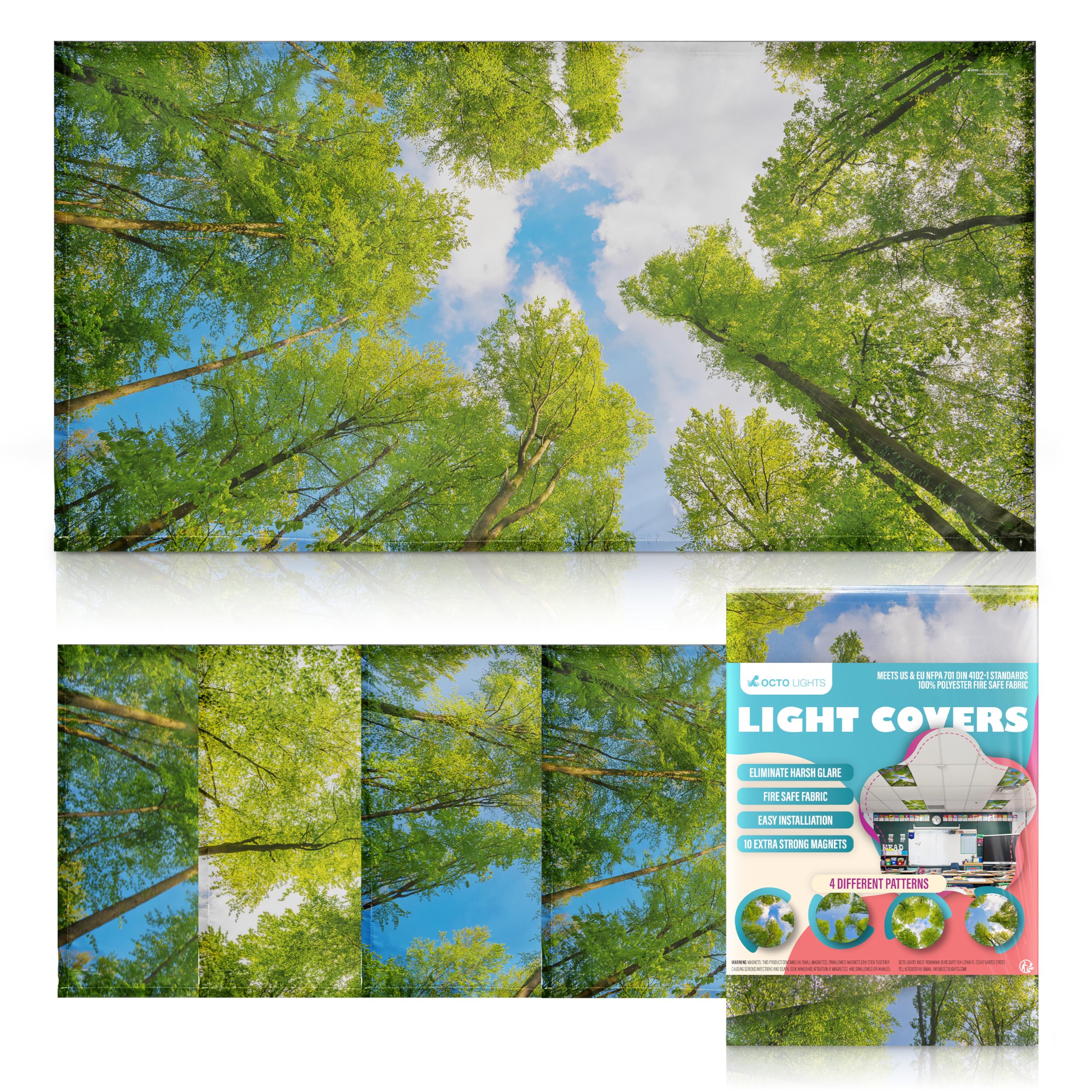 Magnetic Tree Cover for Fluorescent Or LED Fixture