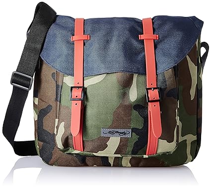 Ed Hardy Nylon 43 cms Green Messenger Bag (EHLO0027)