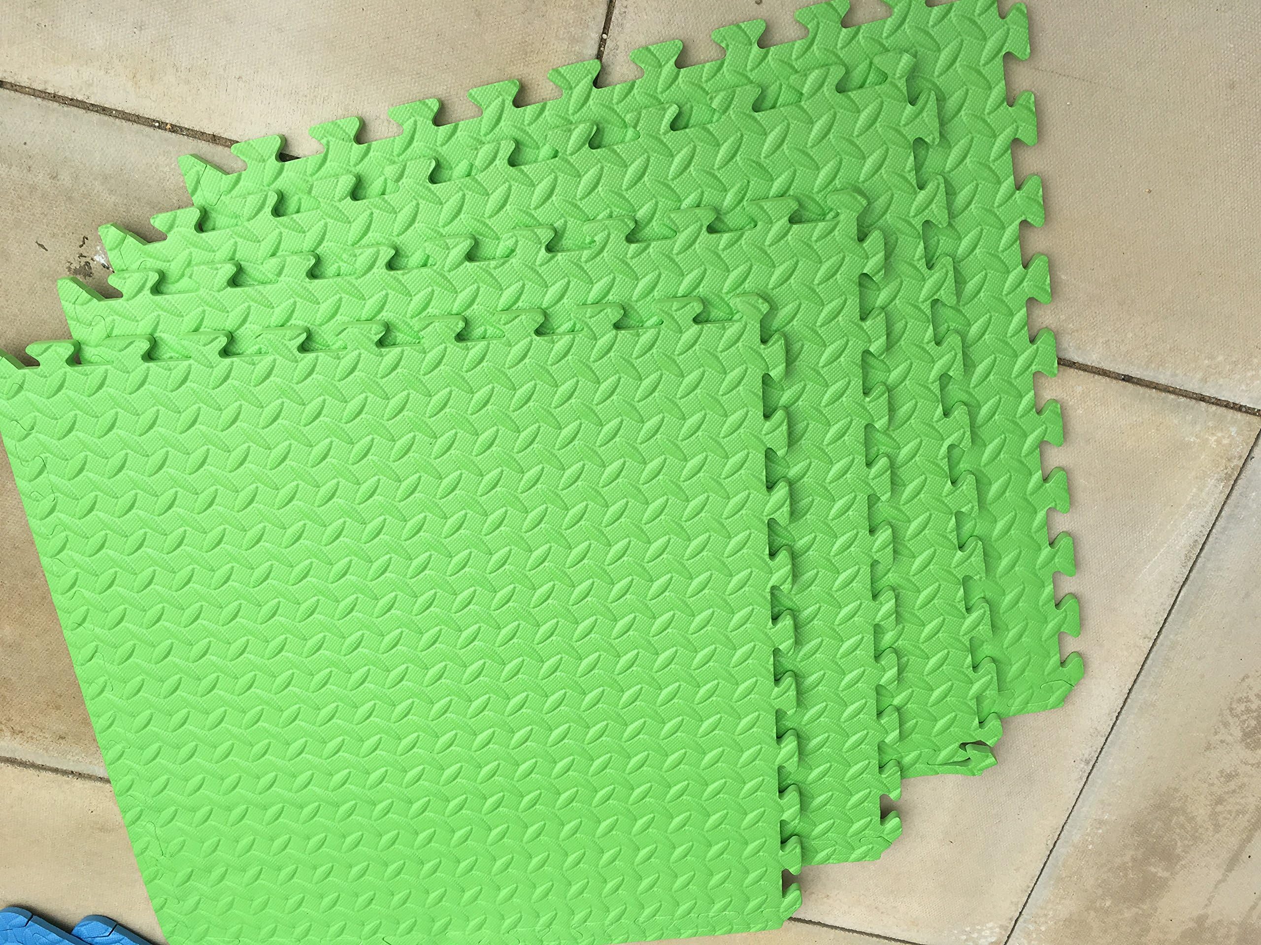 Total Mat 60cm*60cm BUDABASE 12mm thickness INTERLOCKING EVA SOFT FOAM EXERCISE FLOOR MATS GYM GARAGE OFFICE KIDS PLAY MAT BLACK GREY BLUE GREEN RED YELLOW MUTI COULORS