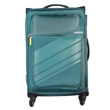 American Tourister Polyester Sterling SP Trolley Bag (Teal Blue, 65 cm)