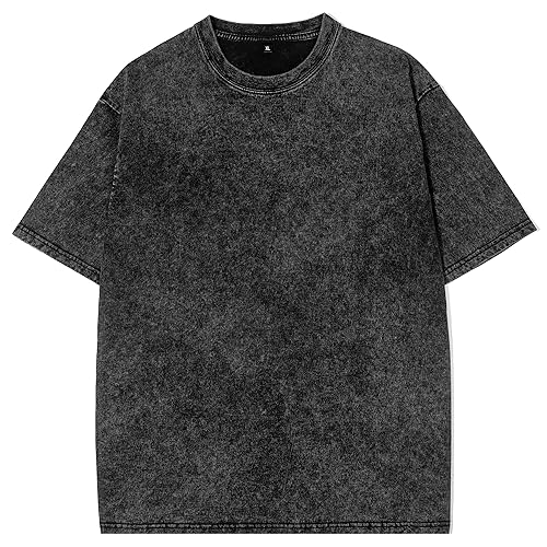 Eadali Pack Men's Oversized T-Shirts – Washed Cotton Loose Fit