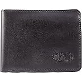 Big Skinny RFID Blocking Passcase Leather Slim Wallet, Holds Up to 30 Cards, Black