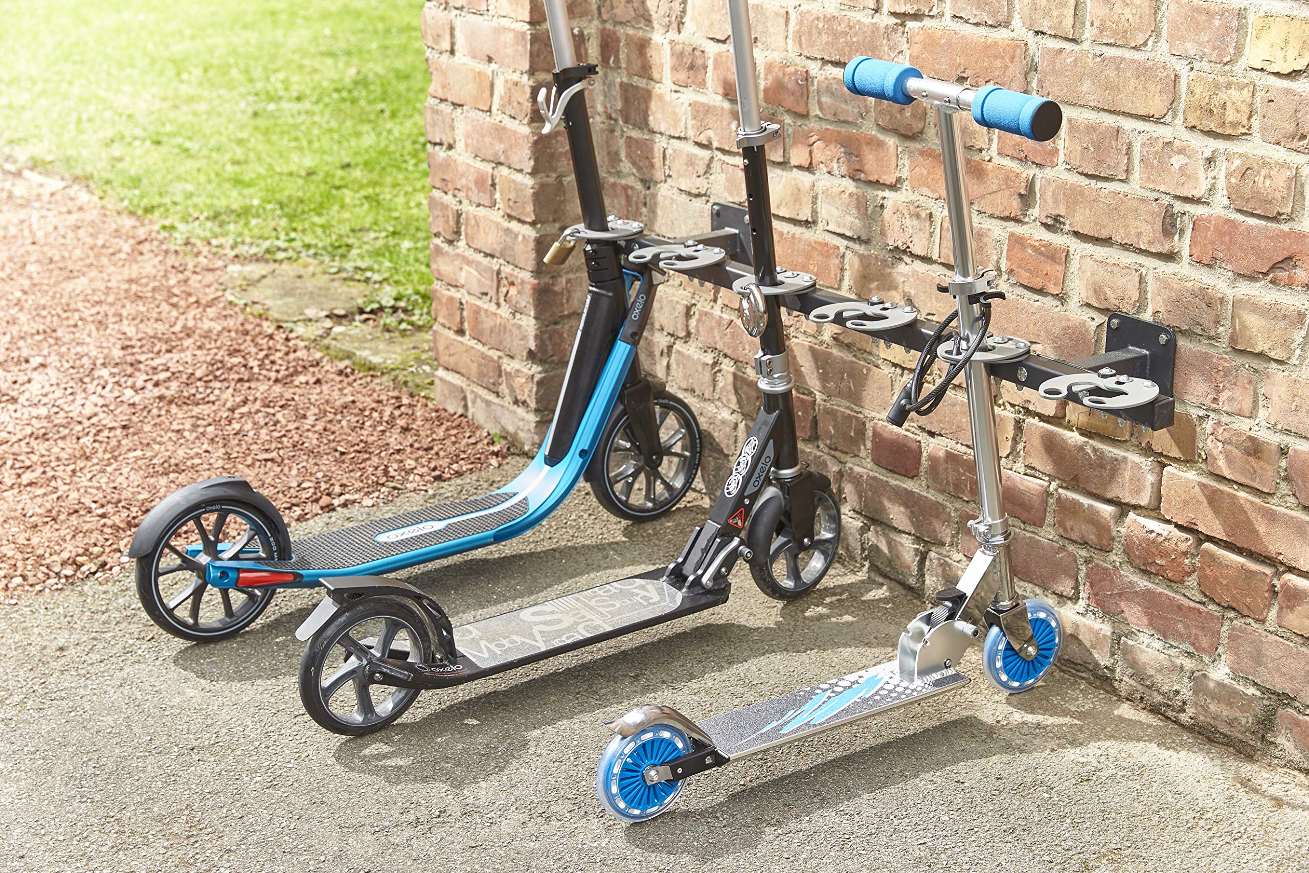 Mottez b061cmur Range 6 Wall Scooters, Black Anthracite