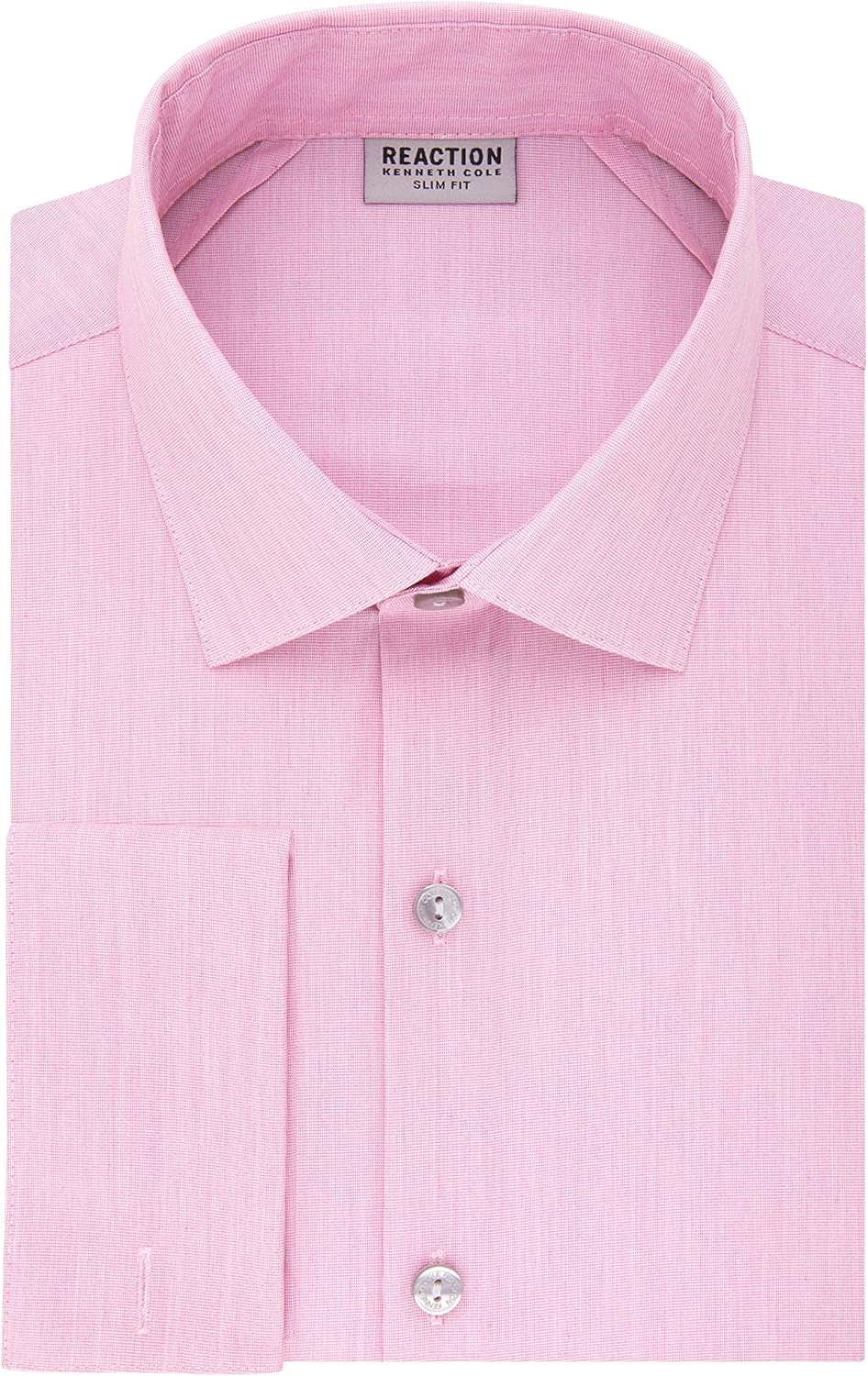 Kenneth Cole Reaction Men's Slim Fit Technicole Solid French Cuff at  Men’s Clothing store