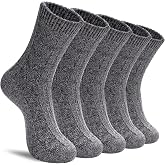 MQELONG Wool Socks for Women Winter Cozy Thick Warm, Boot Work Crew Socks | Perfect for boots, Skin-friendly, Not tight, Stylish, Practical, Multi-colored, Soft, Gifts