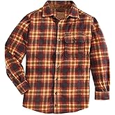 Venado Mens Plaid Shirts for Men - Heavyweight Buffalo Plaid Fleece Shirt - Soft