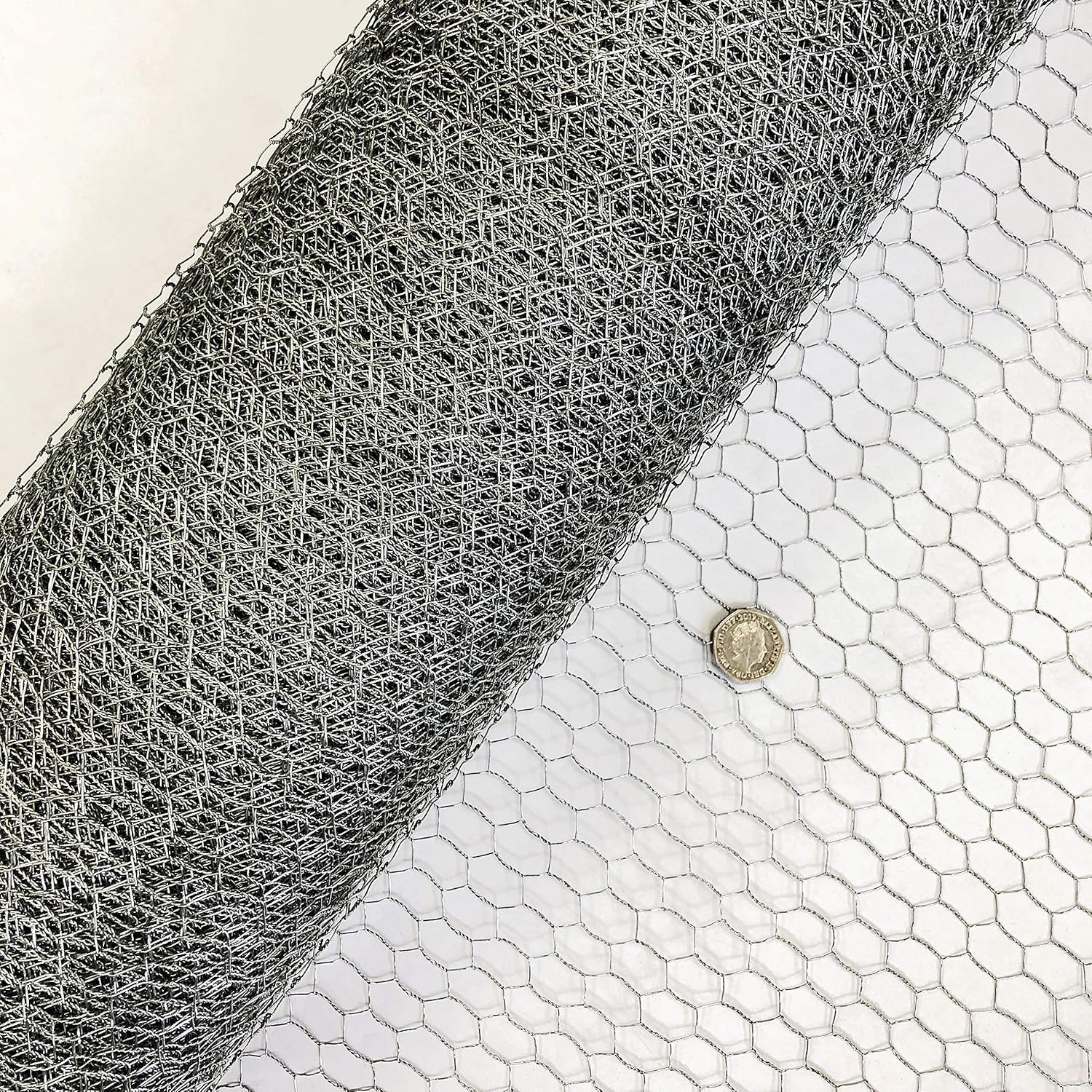 Galvanised Chicken Wire Netting Mesh Net Rabbit Aviary Fence 5m, 10m