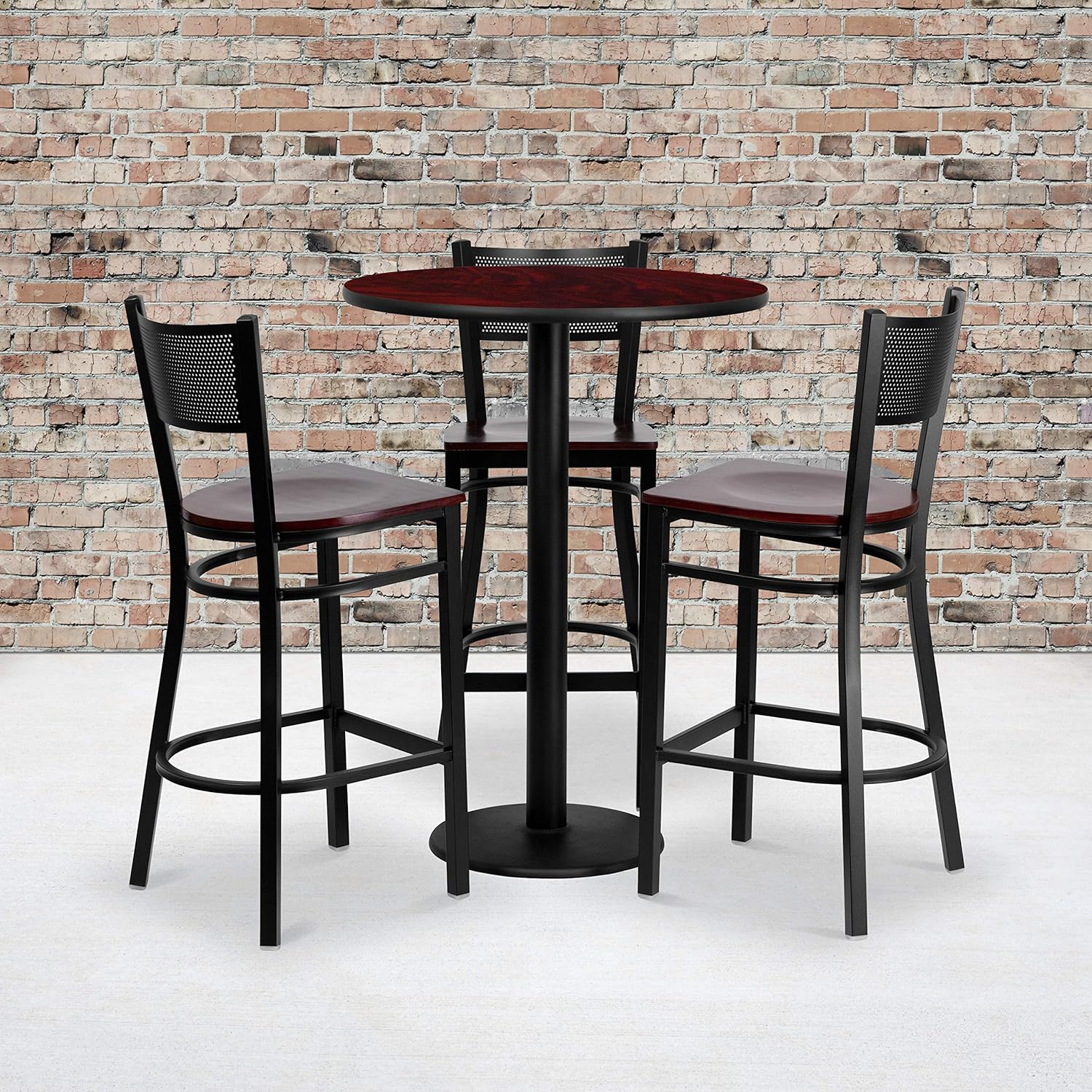 Best Ladder Back Restaurant Bar Stool In Black