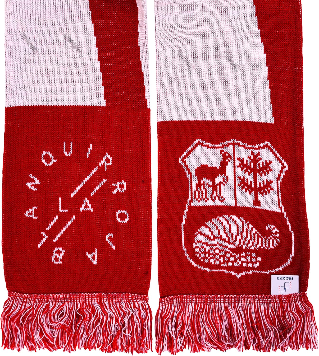 Peru Soccer Knit Scarf: Clothing