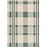SAFAVIEH Courtyard Collection 2' x 3'7" Green/Beige CY6201 Modern Farmhouse Plaid Indoor/ Outside Waterproof Easy cleansingPa