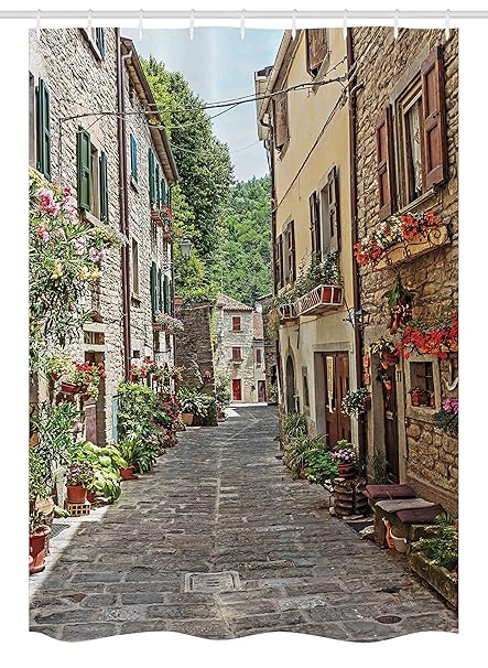 Amazon Com Ambesonne Wanderlust Decor Stall Shower Curtain