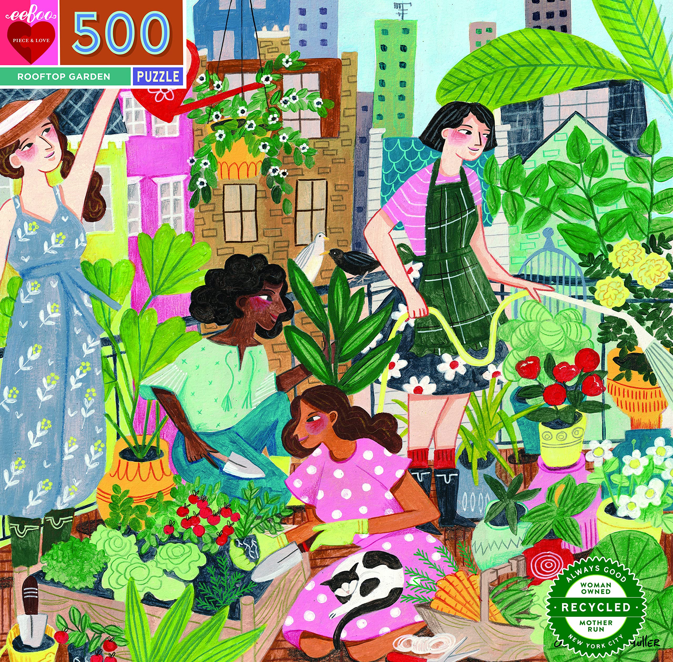 Puzzle 500 pièces : Jardin sur le toit