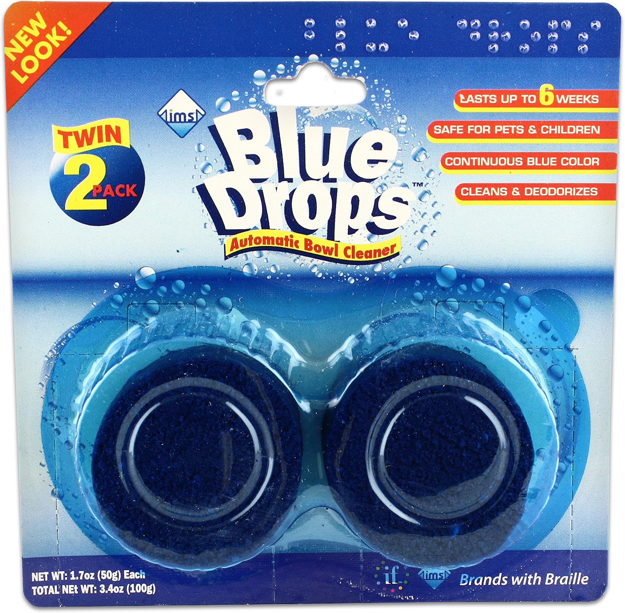 Blue Drops Automatic Toilet Bowl Cleaner (2 Pack)