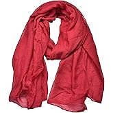 woogwin Women's Cotton Scarves Lady Light Soft Fashion Solid Scarf Wrap Shawl