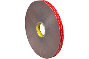 TAPECASE 3M VHB Tape 4991, 3/8" x 5 yards, Gray, Double-Sided, Permanent, High Strength, Long-Term Durability