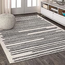 JONATHAN Y MOH207A-8 Khalil Modern Berber Stripe