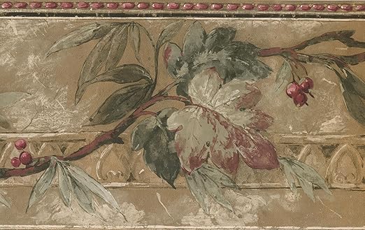 Amazon Com Floral Cherry Blossom Flowers Wallpaper Border For Kitchen Bathroom Living Room Roll 15 X7 Home Kitchen