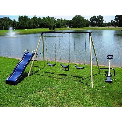 Buy Durable Metal Swing Set with Triple Fun at Ubuy Egypt