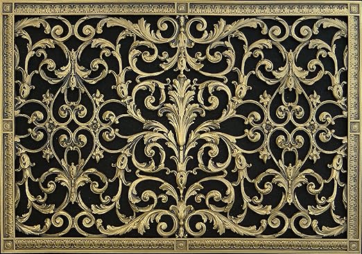 Decorative Grille Vent Cover Or Return Register Louis Xiv Made