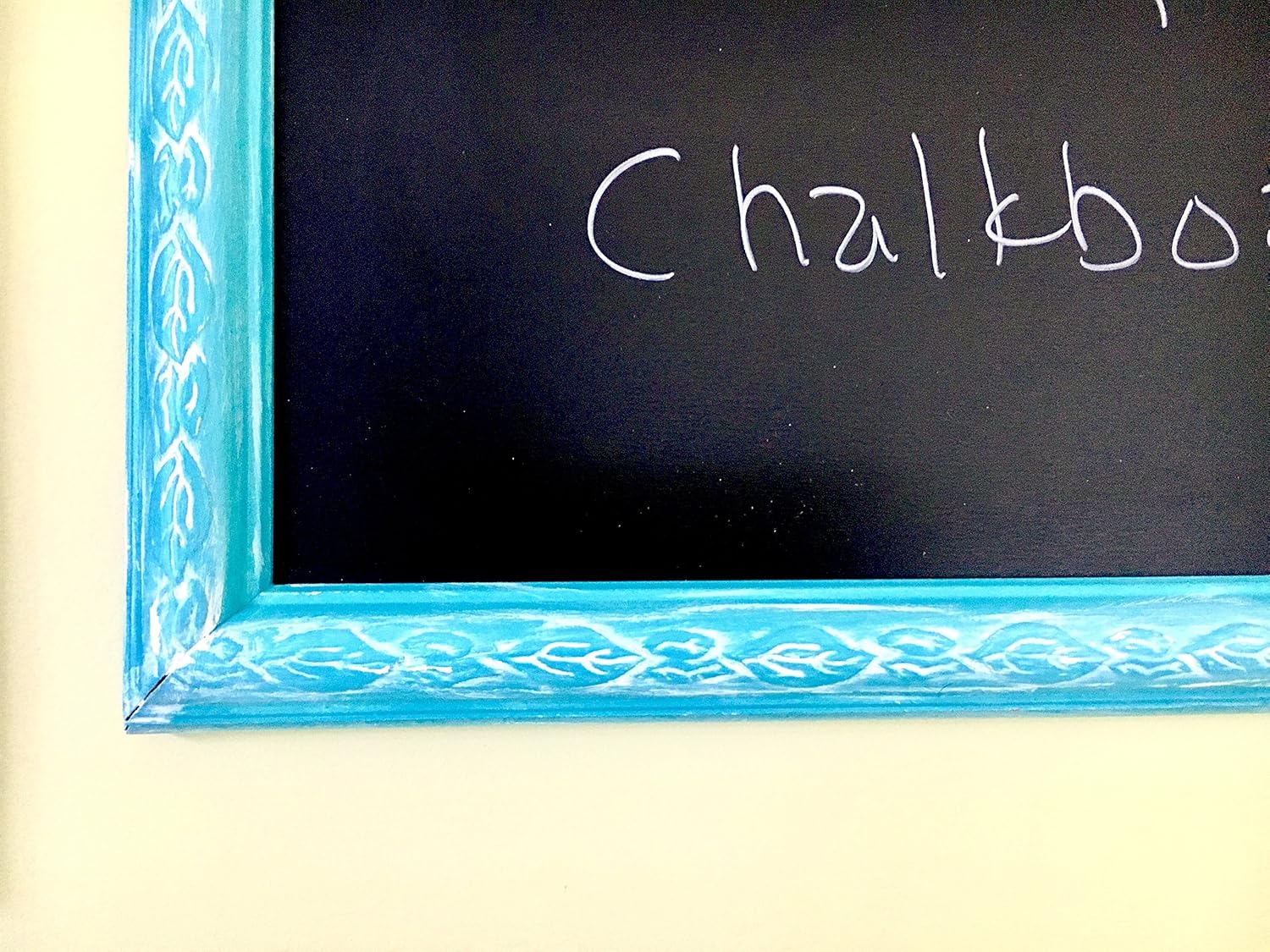 Amazon Com Large Decorative Chalkboard Turquoise And White