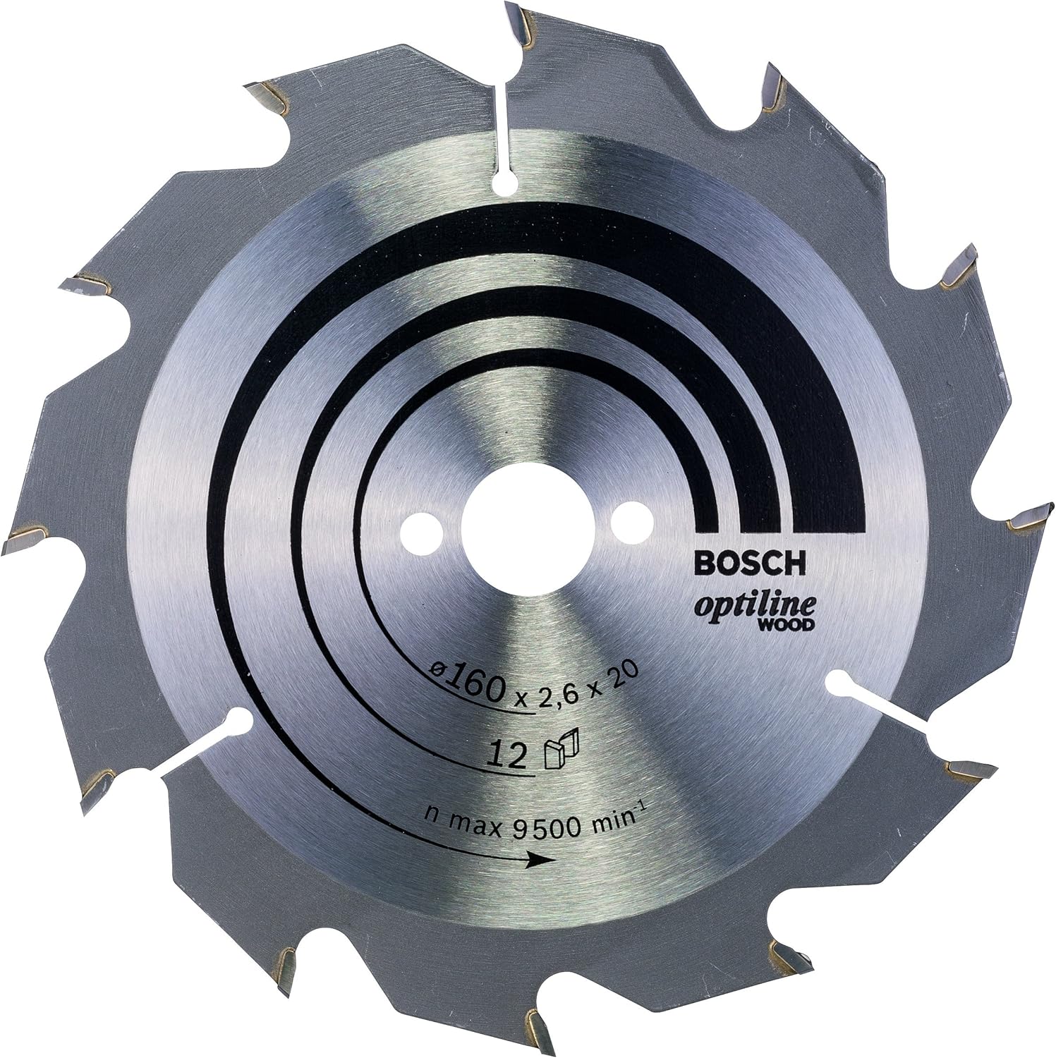 Bosch 1x PRO Wood Circular Saw Blade for Corded Hand-Held Circular Saws (for Softwood Hardwood, diameter mm