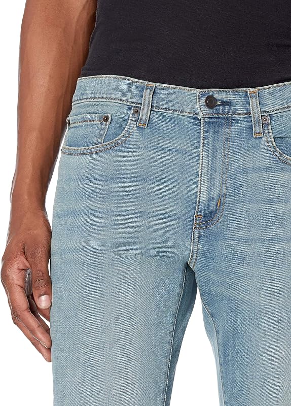 Herren Slim-Fit-Jeans - Auslauffarben, Hellblau Vintage, 29W / 34L