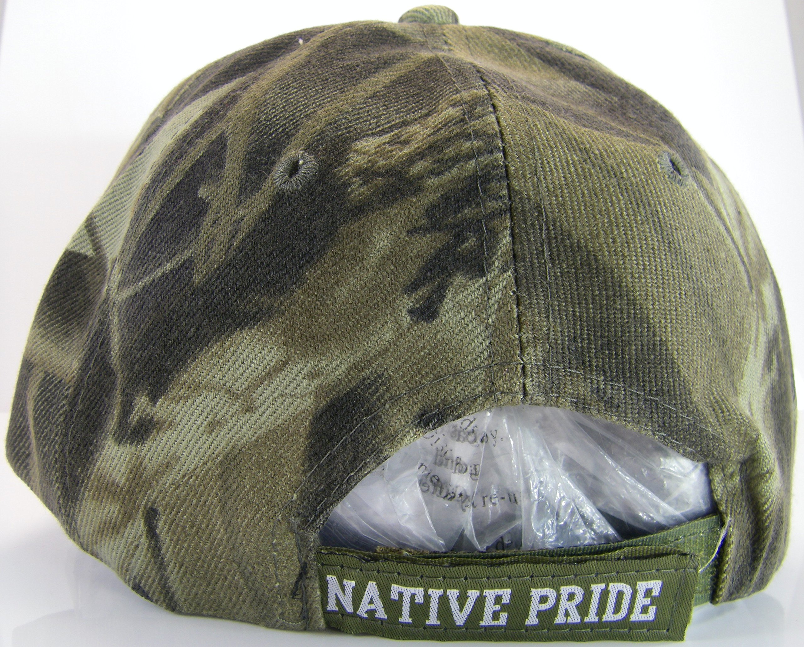 Native Pride Bull Men's Adjustable Baseball Cap - Unique Colorful Design - View #8
