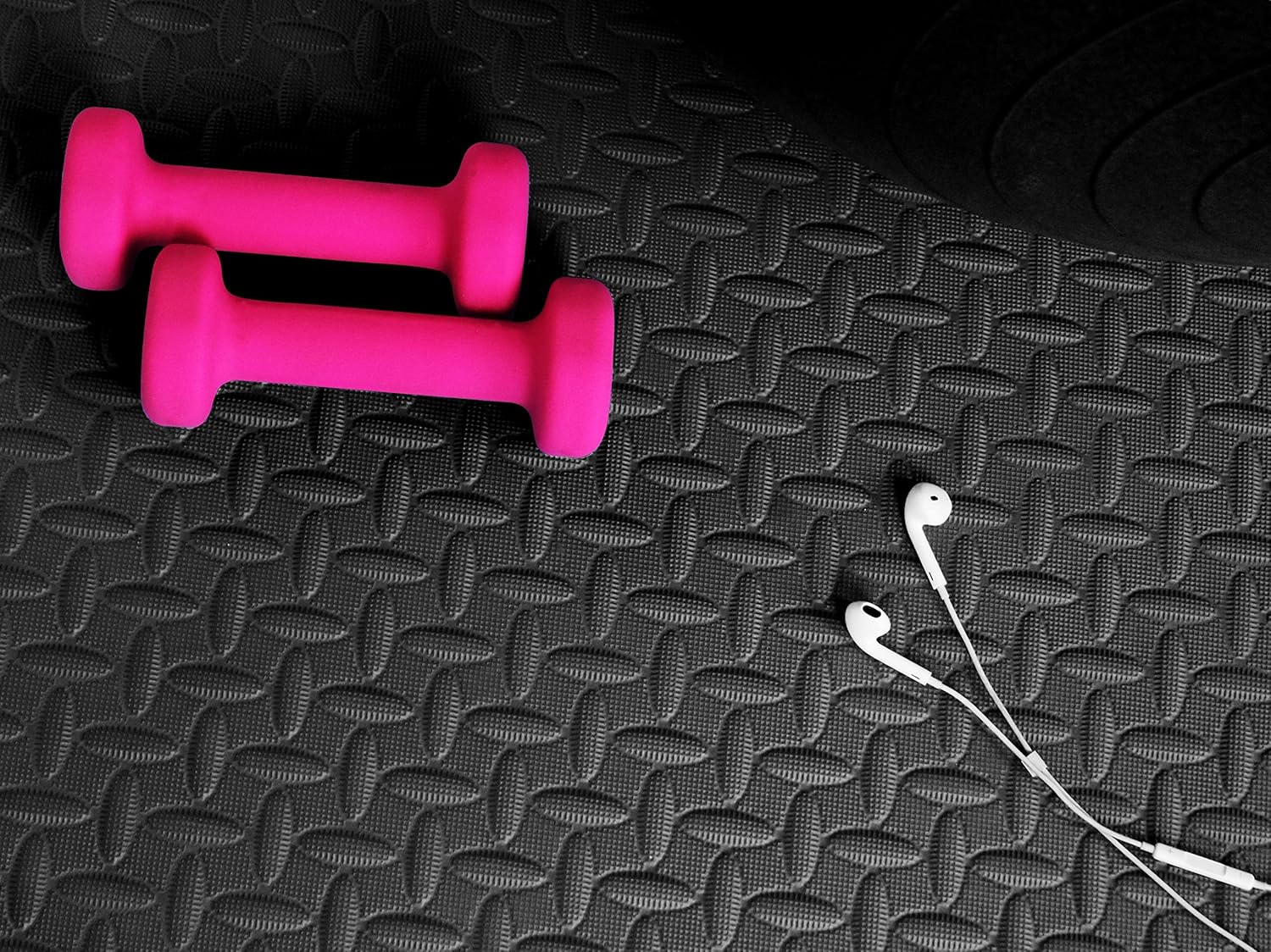 BalanceFrom Puzzle Exercise Mat with EVA Foam Interlocking Tiles, Black, 144 sq. ft. : Sports & Outdoors