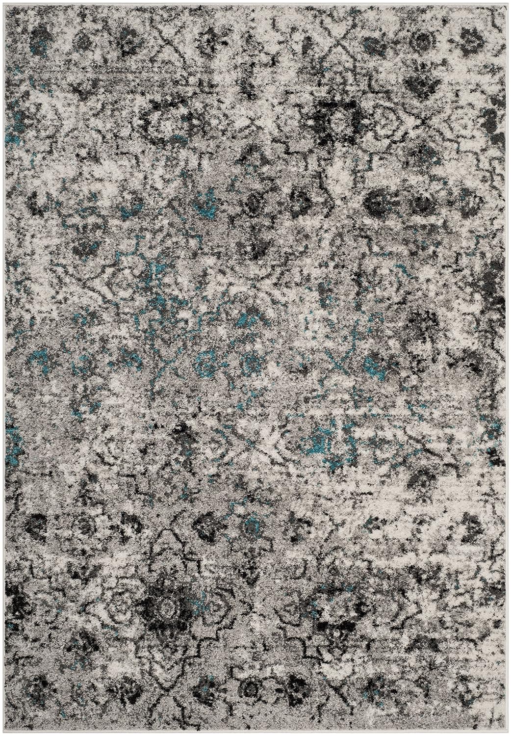safavieh adirondack area rug on 3 X 5 Safavieh Adirondack Collection Adr135c Grey And Black Contemporary Distressed Area Rug Adr135c 3