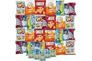 SNACK MALL Snack Box Variety Care Pack - College Student Care Package, Crackers, Granola Bars and Candy Gift Box (30 Count)