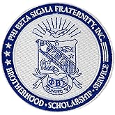 Desert Cactus Phi Beta Sigma Embroidered Appliqué Seal Patch Fraternity 4'' Sew or Iron On Greek Blazer Jacket Bag Sigma (Patch - Seal)